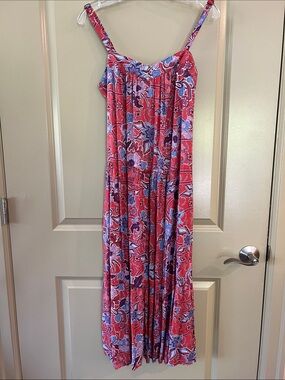 Knox Rose Red and Blue Floral Maxi Dress